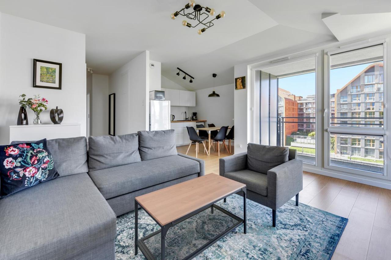 Grano Flats Gdansk - Riverfront Apartment ภายนอก รูปภาพ
